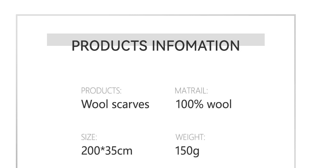 Solidlove Wool Winter Scarf Women Scarves Adult Scarves for ladies 100% Wool scarf women Fashion Cashmere Poncho Wrap