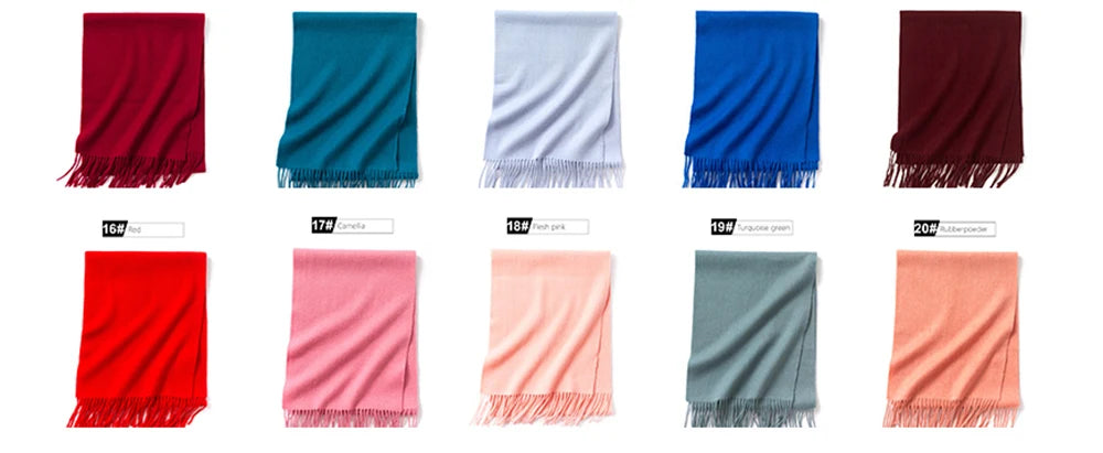 Solidlove Wool Winter Scarf Women Scarves Adult Scarves for ladies 100% Wool scarf women Fashion Cashmere Poncho Wrap